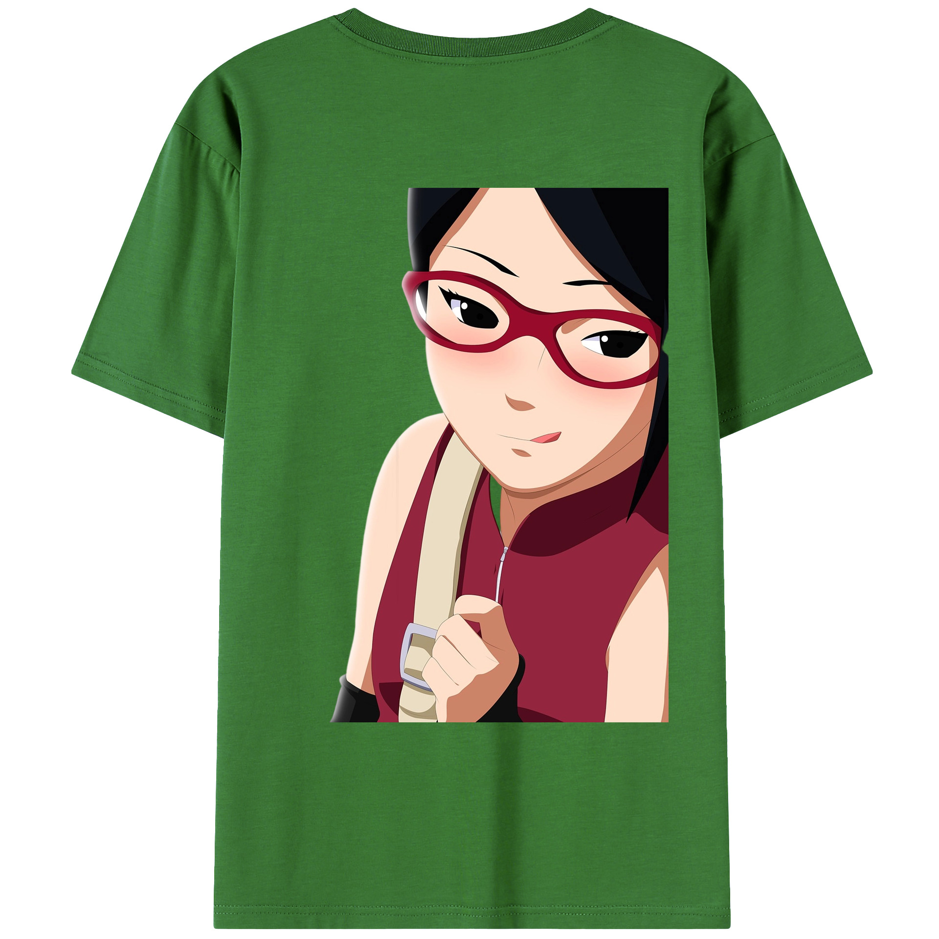 （画像用） NARUTO -ナルト- うちは サラダ Uchiha Sarada レディース半袖Tシャツ(バックプリント)